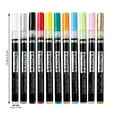11Color 3D Pens Set Nail Point Dotting Pen Drawing Painting Liner Brush