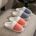 thumbnail image 5 of XIMIN Pantoufles pour Femmes Chaussures de Maison Confortables avec Mousse Mémoire Pantoufles Douces Chaudes Duveteuses Pantoufles Confortables Douces Sabots à Enfiler Hiver Automne Chaussures d'Intérieur, 5 of 5