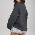 thumbnail image 3 of Gibobby Sudaderas Navideñas para Mujeres Sudadera con capucha de manga larga con estampado de oro de imitación para mujer(Gris,CH), 3 of 4