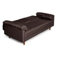 thumbnail image 4 of Sofá Cama Con Portavasos De Lino Chocolate Makora Modelo Andros, 4 of 9