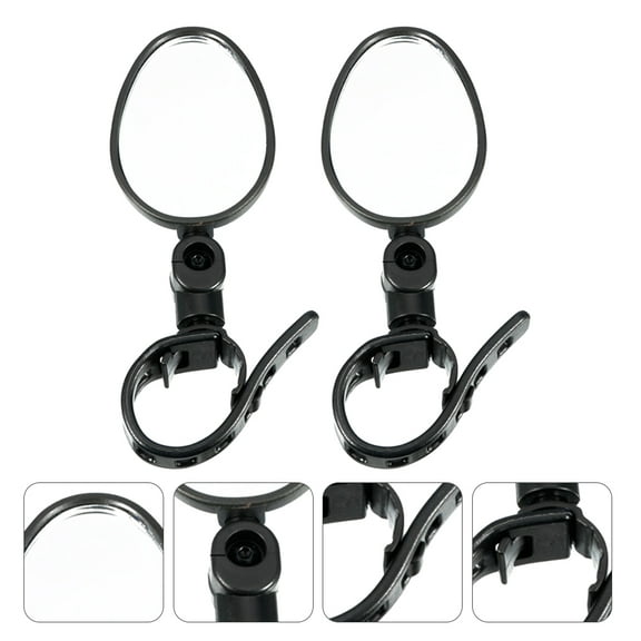 FUTUREORYY Side View Mirror 2Pcs Safe Riding Bike Accessory