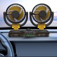 thumbnail image 3 of Ventilador de aire Likrtyny de refrigeración para coche 12V doble cabezal rotación 360 grados, 3 of 9