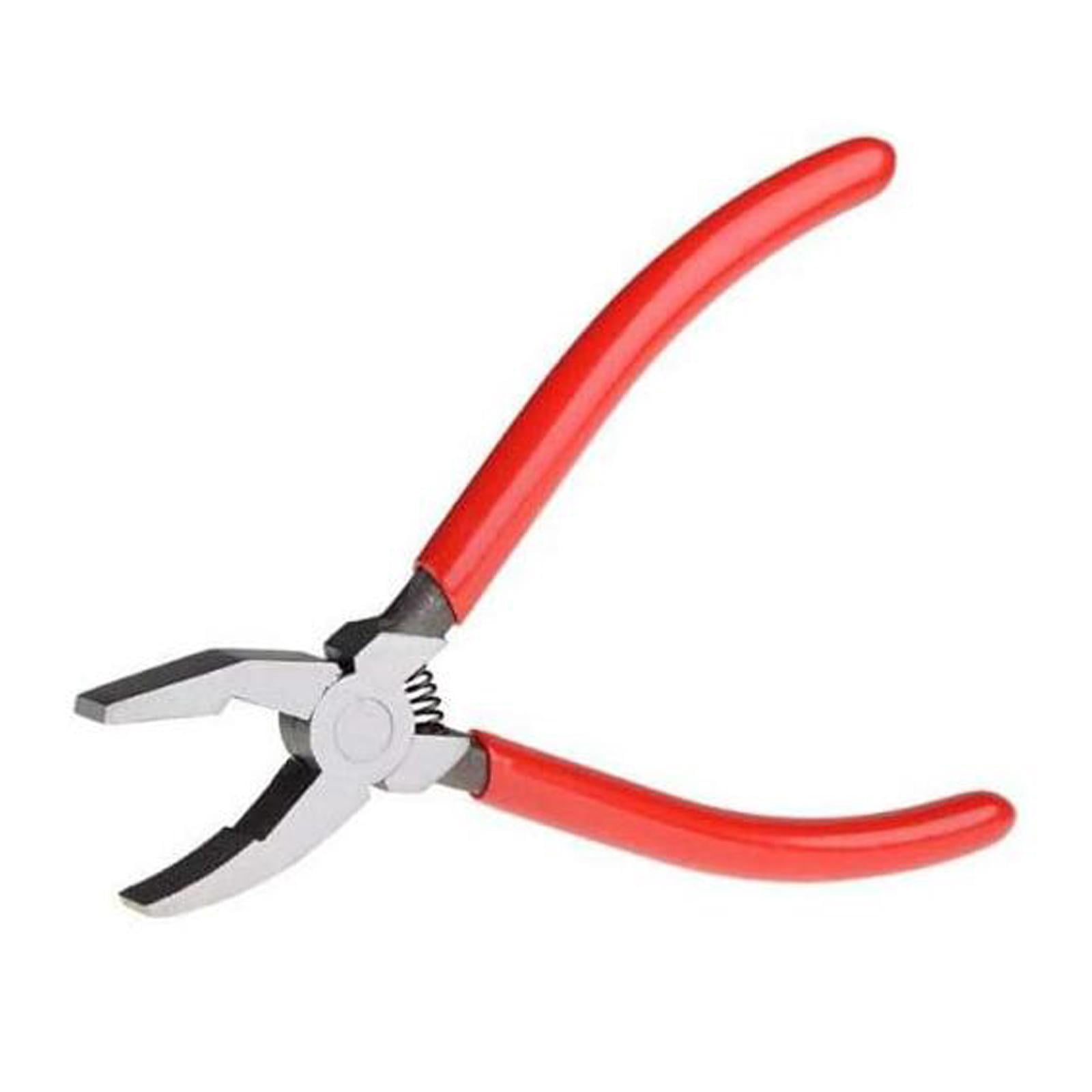 Key Fob Pliers, Glass Cutting Tool, Grozing Pliers, Metal Glass Running Pliers, Glass Breaking Pliers for Mosaics, Tiles, Stained Glass 6inch
