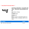 thumbnail image 2 of Left Exhaust Manifold - Compatible with 1988 - 1996 Ford E-350 Econoline 5.8L V8 1989 1990 1991 1992 1993 1994 1995, 2 of 2