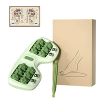 Portable Double Foot Massage Roller for Plantar Fasciitis Relief - 3-in-1 Massage Techniques for Pain Relief, Improved Circulation & Muscle Recovery, Home Office Reflexology Tool