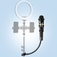 thumbnail image 5 of KAKOWELY Creative C-type Clip Microphone Rack Universal Hose Storage Shelf (Black),16.93"X3.15"X1.97", 5 of 5