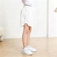 thumbnail image 4 of Khunlpohl Girl's Knitted Shorts Printed Elastic Waisted Wide Legs Short Pant Summer Casual Cute Loose Outdoor Pants 1-12 Years, 4 of 6