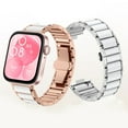 thumbnail image 4 of Metal Band Replacement Band Quick Release Strap for Watch Fit 3 Wristband Sweatproof Bracelet Adjustasble Band, 4 of 7