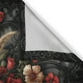 thumbnail image 3 of Ambesonne Leopard Print Kitchen Curtains, Romantic Rose Lace, 55"x36", Red Sand Brown and Dark Grey, 3 of 3