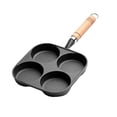 thumbnail image 2 of GUOOL Divided Frying Pan Durable Easy to Clean Skillet Cookware with Anti Scald Handle B, 2 of 9