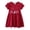 melon d\'eau Rouge, variante sur MEZZALL Youlebao Robe Décontractée à Manches Courtes pour Tout-Petites Filles en Coton avec Broderie Appliquée, Robe d'Été, Rouge Melon D\'eau, 2-3 Ans