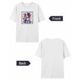 thumbnail image 6 of T Shirts for Women Short Sleeve Cotton Crewneck T-Shirt, Dog Animal Puppy Hand Drawn Red Blue Tee Tops Casual Basic T-Shirts, XS-5XL White XL, 6 of 7
