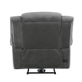 thumbnail image 5 of Lexicon Brennen Traditional Wood & Microfiber Power Reclining Chair in Charcoal, 5 of 8