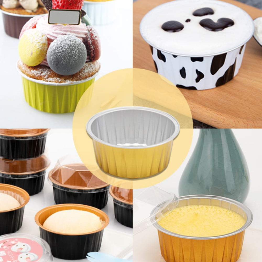 Pans Lids Aluminum Containers Disposable Pie Christmas Tins Pan Holiday  Tart Baking Go Plates Cookie Bowl Loaf Lid Cupcake Box - AliExpress