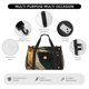 thumbnail image 4 of Disketp Abstract Gold Floral Galaxy Bolsa de Viaje Tipo Duffle, Bolso de Mano para Fin de Semana para Mujer, Bolsa de Gimnasio Ligera para Hombre, Esencial para Viajes, 4 of 7