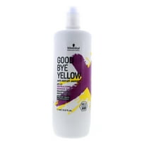 Schwarzkopf Goodbye Yellow Neutralizing Bonding Wash Cleansing Purple Shampoo with Highly-Pigmented, Anti-Yellow, Citrus, 33.8 oz
