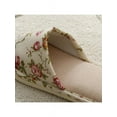 thumbnail image 4 of Women Men Anti-slip Linen Floral Slippers Home Indoor Summer Open Toe Flat Shoes Slippers Sandals, 4 of 6