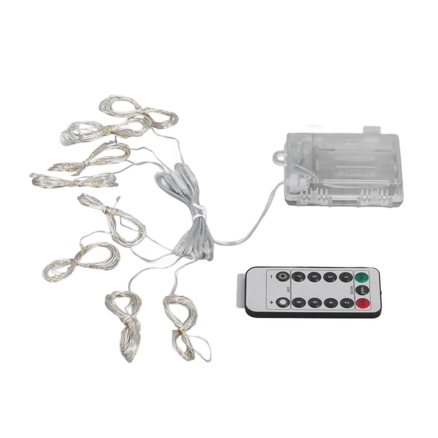 LED Umbrella String Light Waterproof Battery Operated Portable Outdoor Camping Tent Decor