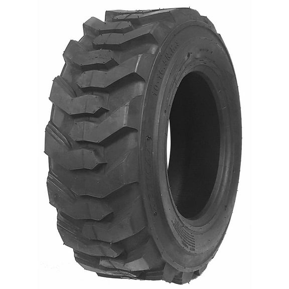 One New ZEEMAX Heavy Duty 12-16.5/12PR Skid Steer Tire for Bobcat w/ Rim Guard