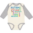thumbnail image 3 of Inktastic Autism Support slogan Boys or Girls Long Sleeve Baby Bodysuit, 3 of 5