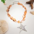 thumbnail image 6 of NICKSUN Summer Ocean Vacation Starfish Pendant Necklace, Irregular Shell Beach Statement Choker Necklace, 6 of 9