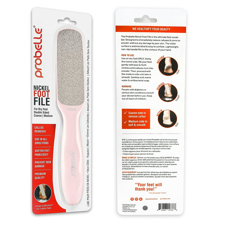 Probelle Double Sided Multidirectional Nickel Foot File Callus