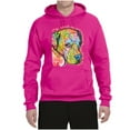 thumbnail image 3 of Neon Lab Dog Lover Shirt | Labrador Dogs Speak To Those Who Listen | Dean Russo Art Animal Lover Unisex Hoodie Sweatshirt, Fuschia, XX-Large, 3 of 6