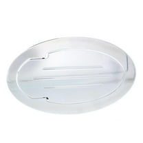 Polished Billet Aluminum Oval Fuel Fill Filler Door