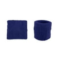thumbnail image 5 of Unique Bargains Pair Sweat Absorbing Wrist Sweatbands Athletic Cotton Terry Cloth Dark Blue 8x8cm, 5 of 6