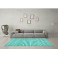 thumbnail image 3 of Ahgly Company Indoor Rectangle Oriental Light Blue Modern Area Rugs, 5' x 8', 3 of 4