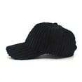 thumbnail image 4 of Baqcunre Clearance! Baseball Cap, Autumn And Winter Hat Female Korean Version Baseball Cap foreign Trade Striped Corduroy Street Casual Duck Cap, Womens Baseball Caps, Sun Hats for Women, 4 of 5