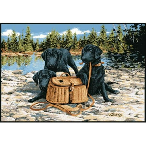 Custom Printed Rugs GONE FISHING Gone Fishing Wildlife Rug