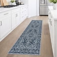 thumbnail image 2 of GLATTICE Runner Rug 2x6 Navy Blue Vintage Floral Rug Boho Rug Runner Non-Slip Washable Kitchen Runner Soft Printed Retro Flower Carpet Runner for Bedroom Laundry Entryway, 2 of 8