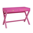 thumbnail image 1 of Riverbay Furniture Raspberry Pink Writing Desk Rectangular, 1 of 3