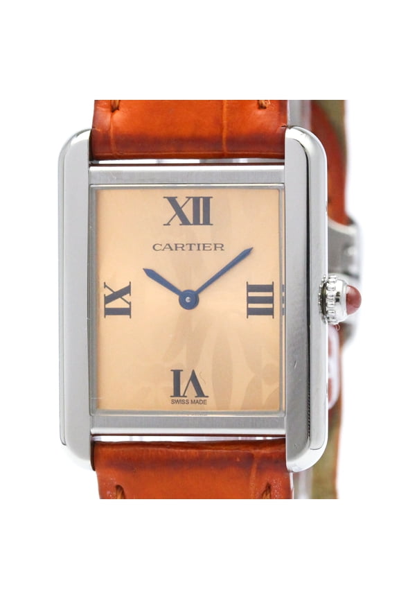 Pre-Owned CARTIER Tank Solo 2000 LTD Edition Steel Quartz Watch W1019455 Polished