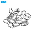 thumbnail image 3 of Unique Bargains M4 Stainless Steel Thimble, 50 Pack Wire Rope Thimbles for 5/32' Wire Rope, 3 of 6