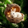 thumbnail image 7 of Hmgxay 9 Adorable Forest Ornaments, Cute Mini Christmas Decorations with Lights, Charming Hanging Resin Figures, Whimsical Holiday Accents, 7 of 7