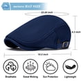 thumbnail image 5 of Minzimin Mens/Wonman Breathable Mesh Summer Hat Adjustable Flat Cap Newsboy Beret Ivy Cap Irish Cabbie Fishing Hats, 5 of 7