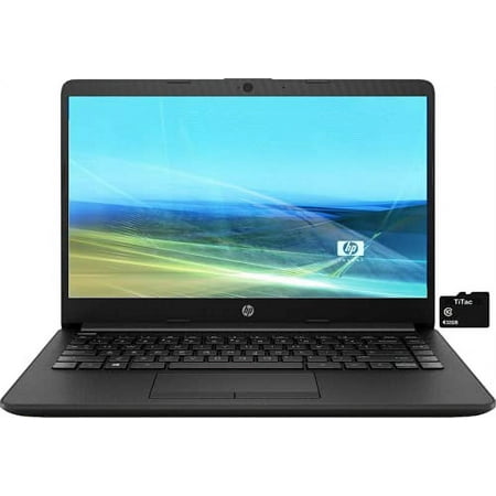 HP Pavilion 14" HD Laptop Computer, AMD Athlon Silver 3050U up to 3.2 GHz (Beats i3-7100U), 8GB DDR4, 512GB SSD, Webcam, USB-C, HDMI, Bluetooth, Black, Windows 10 S, TiTac Accessory