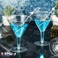 thumbnail image 6 of PMU Martini Glasses - Disposable Plastic Drinking Glasses - Reusable Martini Cups Drinkware - Perfect for Cocktail, Whiskey, Margarita - Glassware for Home Bar & Parties - Clear, Pkg/1, 6 of 7