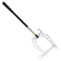 YUNLIGHTS 1Set Dock Boat Hook Telescopic Stainless Steel Strong and Easy to Lock Black