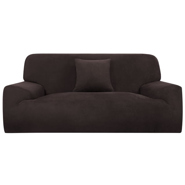 Slipcover Sofa Couch Chair Covers 2 Seater Protectors 57-72 Inches Coffee Color