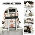 thumbnail image 3 of FORMRS Mini Backpack Purse for Women Travel Daypack Casual Shoulder Bag, Red Nordic Christmas, 3 of 7