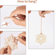 thumbnail image 4 of Adornos de copos de nieve de madera para decoración de Navidad rústica manualidades de bricolaje Ormromra CPB-CJZ156-1, 4 of 5