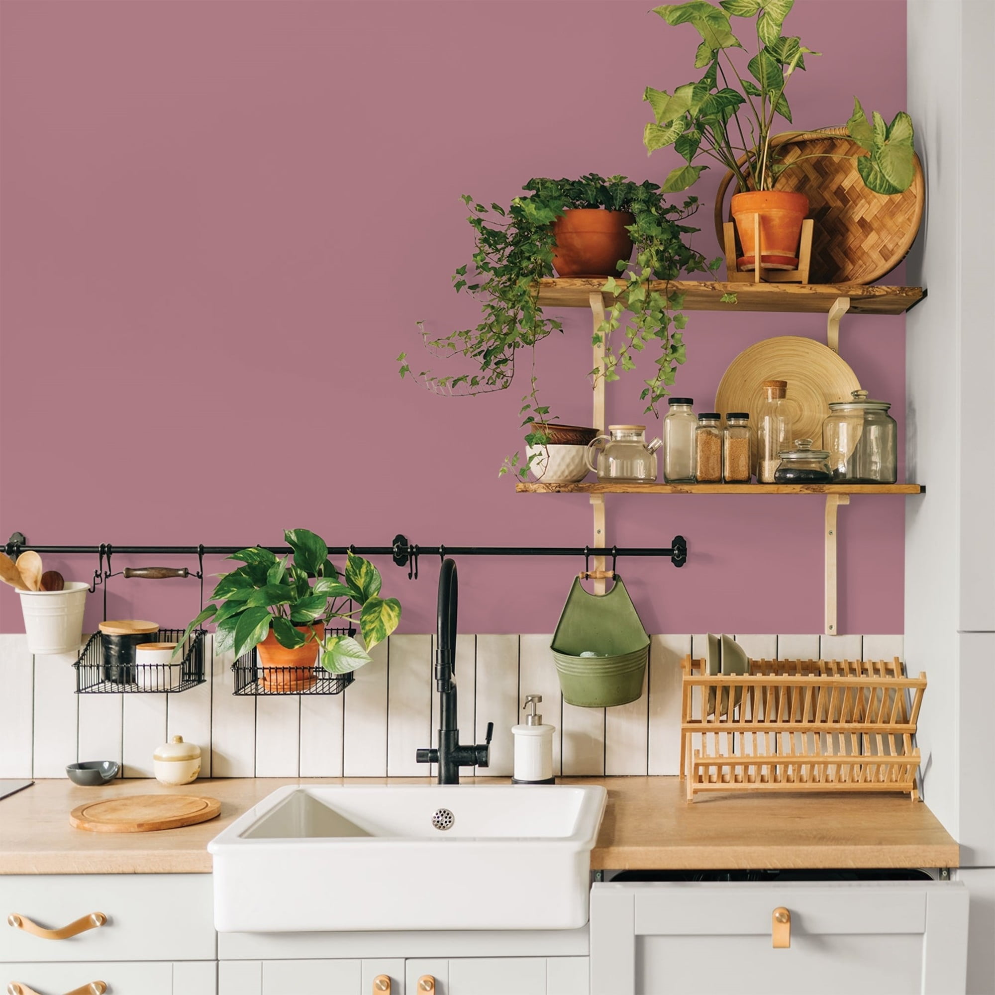 Glidden HEP Mauve Madness / Purple, Eggshell Interior Paint with Primer, 1 Gallon
