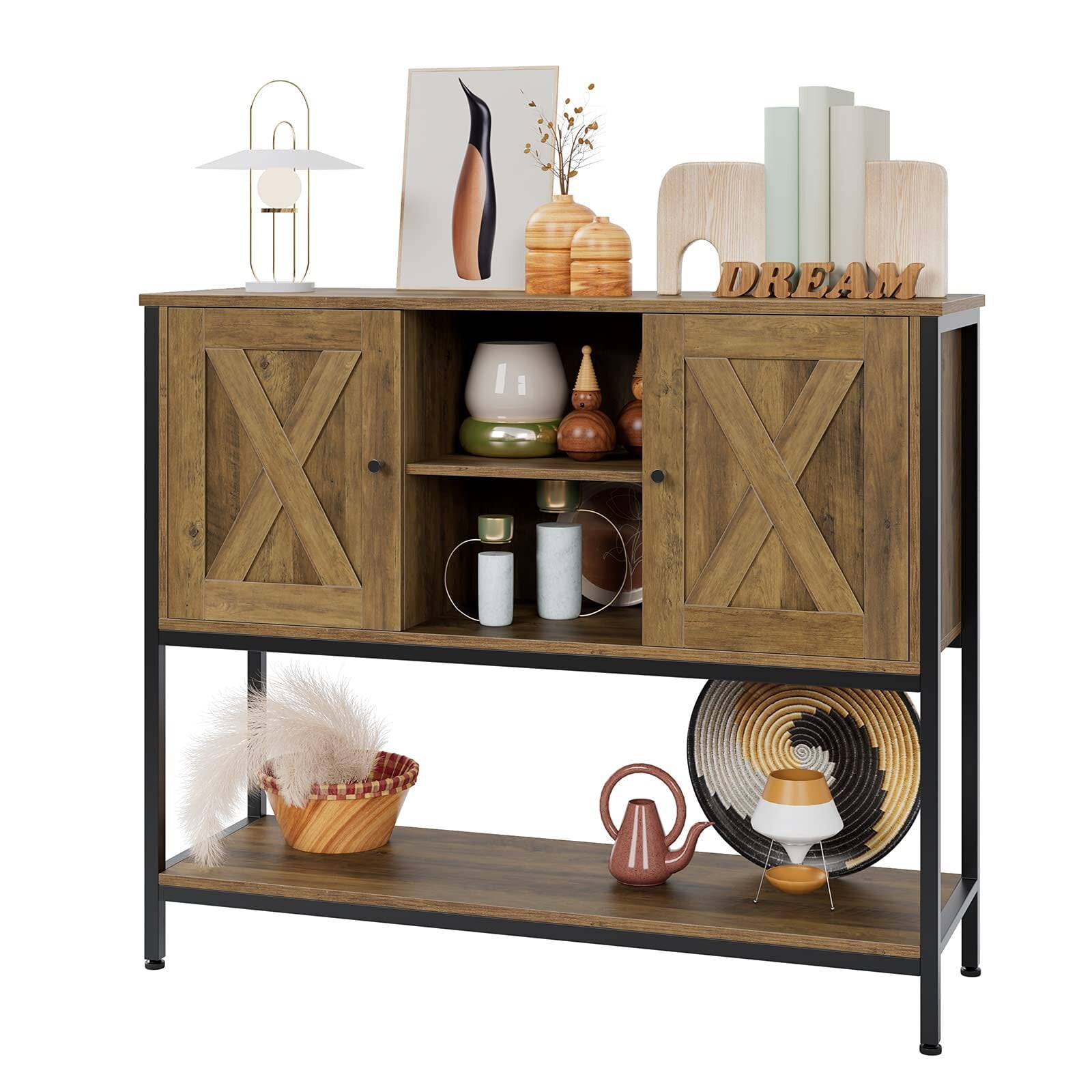 Homfa Console Console Storage Console Sofa Table with