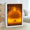 thumbnail image 4 of Lámpara alimentación USB creativa 3D Papercut Night Light para SM SunniMix luz de noche de talla de papel, 4 of 8