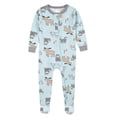 thumbnail image 2 of Gerber Baby & Toddler Neutral Snug Fit Footed Cotton Pajamas, 2-Pack, 0/3 Months - 5T, 2 of 7