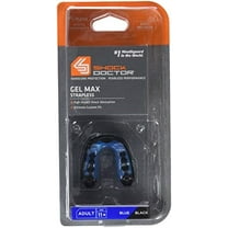 shock doctor gel max mouthguard - strapless blue/black