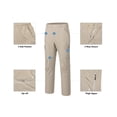 thumbnail image 4 of Little Donkey Andy Men's Stretch Convertible Pants Zip-Off Lightweight Quick-Dry Hiking Fishing Travel Pants (Shorts Khaki XXL), 4 of 6